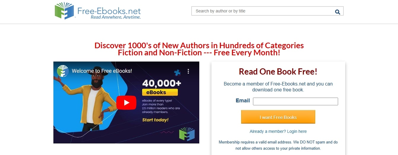 Free eBooks.net Best Websites to Read Novels Online for Free